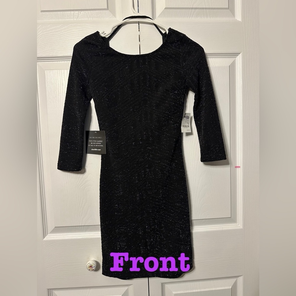 Elegant Black Glitter Dress